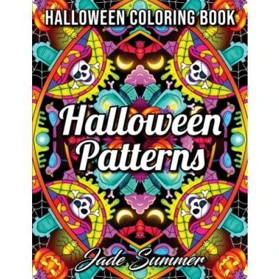 Abbildung von Halloween Patterns: A Adult Coloring Book with Spooky Mandalas and Fun Autumn Designs for Adults Kids (Halloween Books)