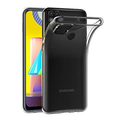 Abbildung von AICEK Hülle Compatible für Samsung Galaxy M31 Transparent Silikon Schutzhülle Case Clear Durchsichtige TPU Bumper Handyhülle (6,4 Zoll)