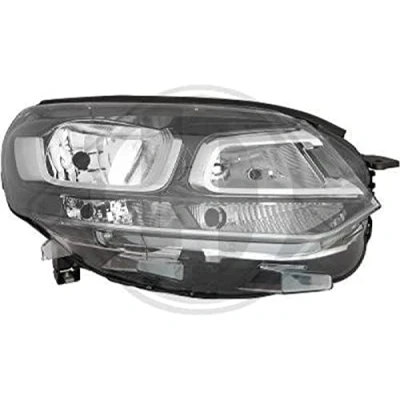 Abbildung von DIEDERICHS 4098080 Scheinwerfer rechts H7/H1, W5W, W21W, PY21W Halogen für Rechtsverkehr mit Stellmotor LWR