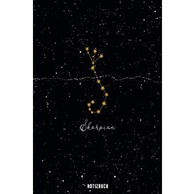 Abbildung von Notizbuch Skorpion: Sternzeichen Buch Astrologie Notizheft Tagebuch Scorpio Geschenk gepunktet (dot grid) 120 Seiten ca. A5 mit Softcover
