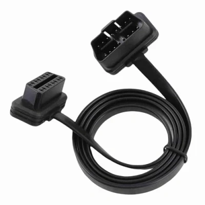 Abbildung von Keenso Auto OBD2 Diagnosekabel, 16 Polig Stecker auf Buchse Diagnoseadapter Verlängerungskabel Draht Flach OBDII Flachbandkabel Diagnose Adapter Stecker(100CM)