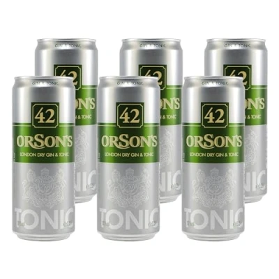 Abbildung von Orson&#039;s London Dry Gin &amp; Tonic (12 x 0,33L)