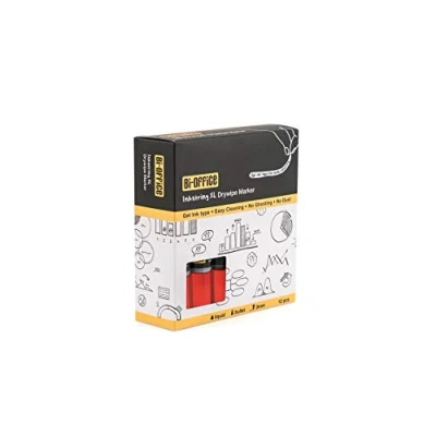 Abbildung von Bi Office Inkstring XL Whiteboard Marker mit Geltinte und 3 mm Runder Spitze 12er Pack Rot