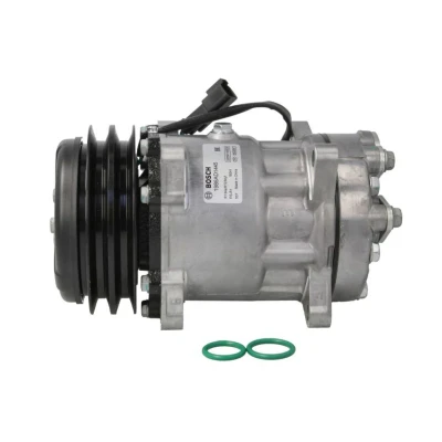 Abbildung von BOSCH 1 986 AD1 445 Kompressor 24V PS R1 R1234yf, R134a mit Montageanleitung, Dichtring