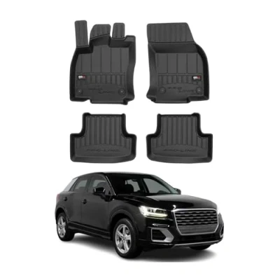 Abbildung von OMAC Gummi Fußmatten kompatibel mit Audi Q2 2016 2023 Premium TPE Automatten 4tlg