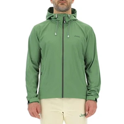 Abbildung von JEEP O102714 E948 J HERREN LEICHTE SOFTSHELL KAPUZENJACKE MIT Zipptaschen J23S Vineyard Green XL