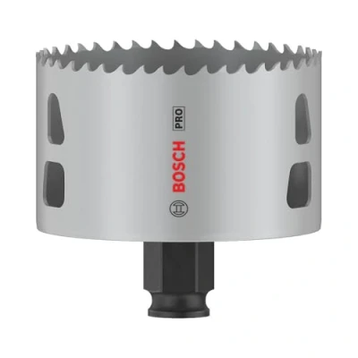 Abbildung von Bosch 1x PRO Multi Material Power Change Plus Lochsäge (für Weichholz, Trockenbauwand, Ø 79 mm, Professional Zubehör Bohrmaschine/Schrauber)