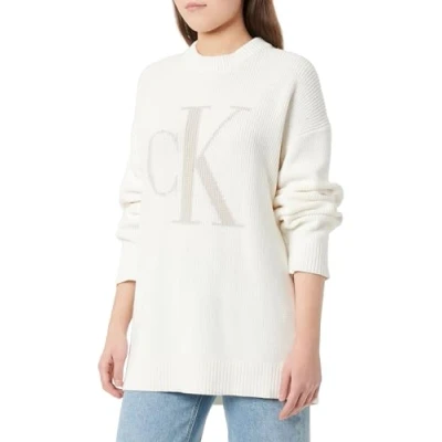Abbildung von Calvin Klein Jeans Strickpullover CK INTARSIA HIGH NECK SWEATER mit Logostickerei