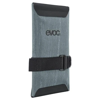 Abbildung von EVOC TOOLWRAP WP Fahrradsatteltasche (Reisetasche, Wasserdicht, reflektierendes Logo, drei Fächer, schmutzabweisendes Material, Gewicht: 80 g, Maße: 1 x 9 20 cm), Stahl