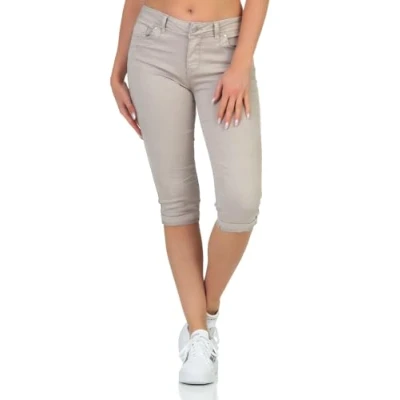 Abbildung von Hailys Damen Capri Jeans Shorts Je44nna knielange Jeanshose FUR 0915258 3 DBeige XL