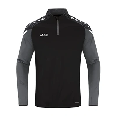 Abbildung von JAKO ZIP Performance Langarmshirt, Herren, Größe: 56, Schwarzgrau