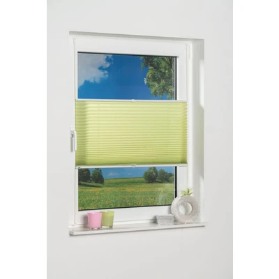 Abbildung von K home Klemmfix Plissee Grün 60 x 210 cm (B L) Lichtschutz +++ Moderne Crushed Optik