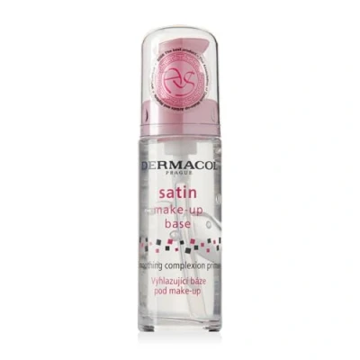 Abbildung von Dermacol Satin Makeup Base, Matte Face Primer für Falten und Poren, Transparente Grundierung fettige Haut trockene Mischhaut, leicht zu verblendender Porenfüller, 30 mL (1410A)