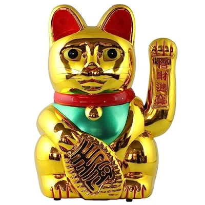 Abbildung von Freak Scene Superfreak Glückskatze Maneki Neko Winkekatze 30 cm Gold