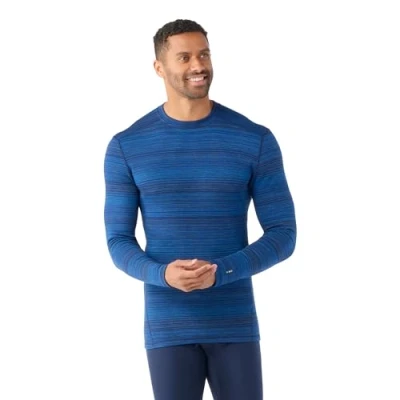 Abbildung von Smartwool Classic Thermal Merino BASE Layer CREW Unterhemd/shirt, Herren, Größe: Small, Deep navy color shift