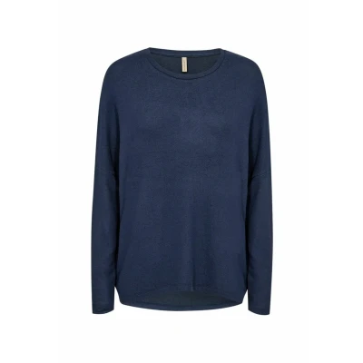 Abbildung von Soyaconcept Biara Strickpullover, Damen, Größe: Small, Blue iris melange