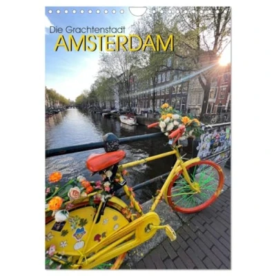 Abbildung von DIE GRACHTENSTADT AMSTERDAM (Wandkalender 2025 DIN A4 hoch), CALVENDO Monatskalender
