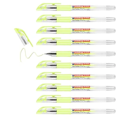 Abbildung von edding 2185 gelpen metallic pastelgeel 10ST 0,7 mm / 4 2185135