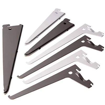 Abbildung von PRIOstahl® Regalträger 10 Stück 220mm weiss 2 Reihig Regalsystem für Wandschiene Regalhalter