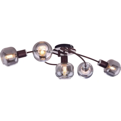 Abbildung von Lighting PALLO Deckenleuchte Metall bronzefarben, 5x E14