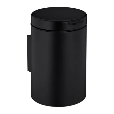 Abbildung von relaxdays Kosmetikeimer Wandmontage 3 Liter, Schwarz