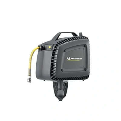 Abbildung von MICHELIN MBL GO Luftkompressor für Wandmontage mit Schlauchaufroller 10 Meter Schlauch inklusive Gebläse ohne Tank Öl 1,1 kW Motor Maximaler Druck 8 bar