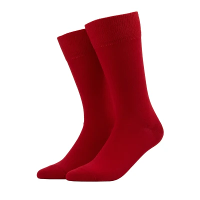 Abbildung von Falke Happy 2PACK Everyday Casual Socken scarlet, Herren, Größe: 39 42, Scarlet