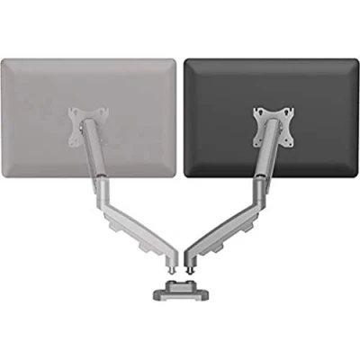 Abbildung von 2 x Fellowes Monitorarm Set Eppa Monitore Tischklemme silber
