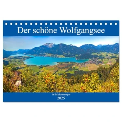 Abbildung von Der schöne Wolfgangsee im Salzkammergut (Tischkalender 2025 DIN A5 quer), CALVENDO Monatskalender