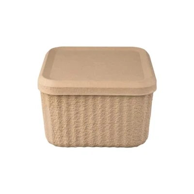 Abbildung von Blomus Set 2 Aufbewahrungsboxen REDO Box aus 100% recycelbarem Papierzellstoff mit Deckel 30x20cm (L)