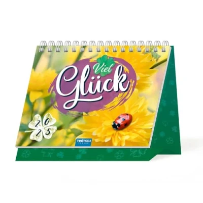 Abbildung von Trötsch Aufstellkalender Viel Glück 2025: Tischkalender