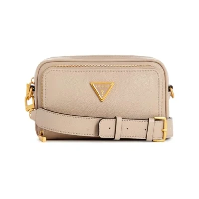 Abbildung von Guess James Friend SAT Umhängetasche, Damen, Größe: One Size, Beige