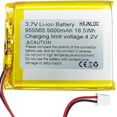 Abbildung von DC 3,7V 5000mAh 955565 Wiederaufladbare Polymer Lithium Batterie für DIY 3,7 5V elektronisches Produkt, Mobile Energiespeicher Stromversorgung Ersatz