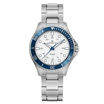 Abbildung von Hamilton H82231150 Armbanduhr Khaki Navy Scuba Stahl/Weiß 37 mm