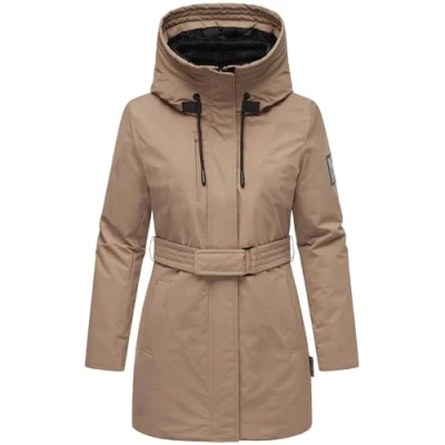 Abbildung von Navahoo Eishauch Wintermantel, Damen, Größe: Small, Taupe grey