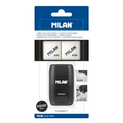 Abbildung von MILAN® Blisterverpackung Compact Special Series Shadow + 2 Ersatzgummis