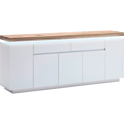 Abbildung von MCA furniture Sideboard &quot;Romina&quot;, mit LED Beleuchtung weiß dimmbar, inkl. Fernbedienung
