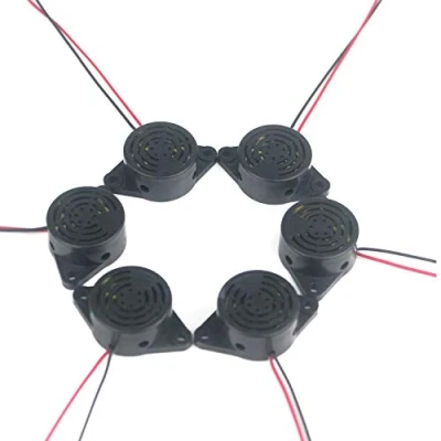 Abbildung von Taikuwu 6 Stück DC 3 24V Elektronischer Summer, Buzzer Alarm Piezo Sounder kontinuierlicher Sound Piepton