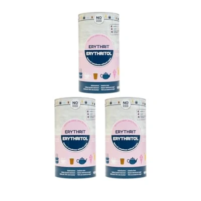 Abbildung von NO SUGAR Erythrit Dose zuckerersatz kalorienfrei, 3er Pack (3 x 1 kg)