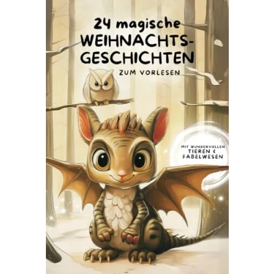 Abbildung von 24 Magische Weihnachtsgeschichten für Kinder: Zauberhafte Abenteuer mit Tieren und Fabelwesen zum Vorlesen in der Adventszeit ab 3 Jahren