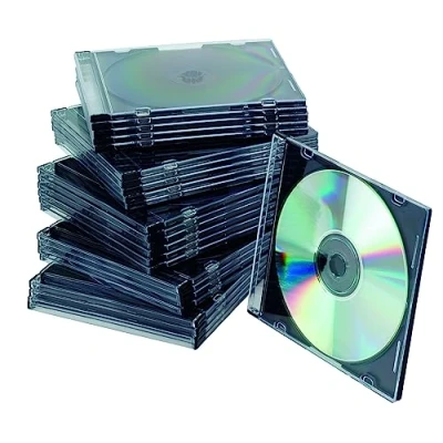 Abbildung von Q Connect KF02210 Edv Zubehöre CD Hülle SlimCase 25 stück schwarz/transparent