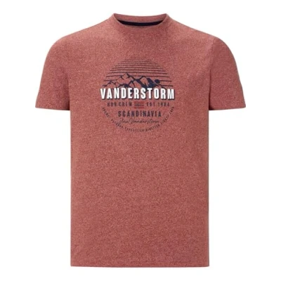 Abbildung von Jan Vanderstorm Tshirt print, Herren, Größe: Large, Dunkelrot melange