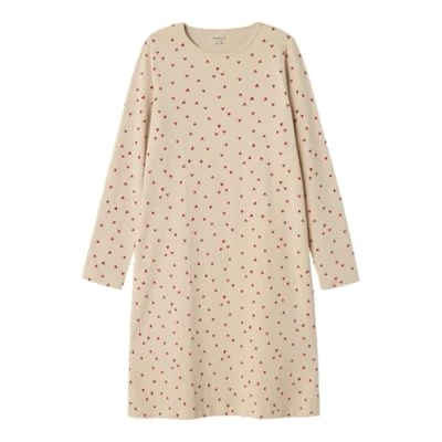 Abbildung von Name It Pyjama NKFNIGHTGOWN LS PEYOTE HEARTS NOOS