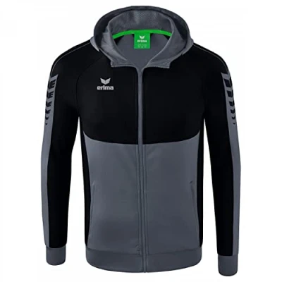 Abbildung von Erima Teamsport Wings Sweatjacke, Herren, Größe: Small, Grauschwarz