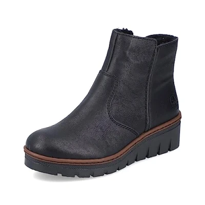 Abbildung von Rieker Keilstiefelette, Damen, Größe: 39, Schwarz Schuhe