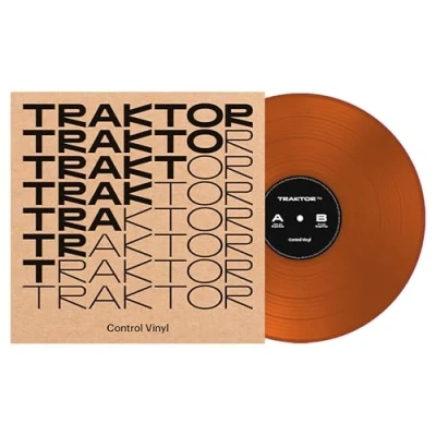 Abbildung von Native Instruments TRAKTOR Control Vinyl MK2 2024 Edition, orange (Transparent) DJ