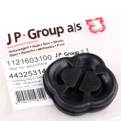 Abbildung von JP GROUP 1121603100 Halter, Abgasanlage AUDI: 200 C3 Limousine, 80 B2, B4 Avant, VOLKSWAGEN: GOLF 2, Polo II Coupe, Jetta SKODA: Favorit Pickup