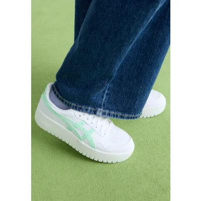 Abbildung von Asics Sportstyle Japans S PF Sneaker low, Damen, Größe: 39.5, White/mint tint Hochwertiges lederimitat