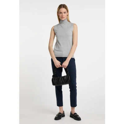 Abbildung von DREIMASTER Klassik Women&#039;s Knit Top XL/XXL / Grau Melange 50% Viskose 28% Polyester 22% Nylon