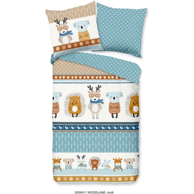 Abbildung von good morning Kinderbettwäsche &quot;Woodland&quot;, (2 tlg.), 100% Baumwolle/ Flanell (Biber)
